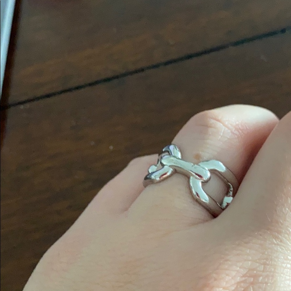 Chain link ring. Size 8 - Picture 2 of 5